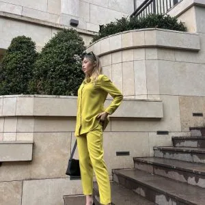 Зелен комплет со кошула