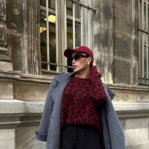 Џемпер со животински принт